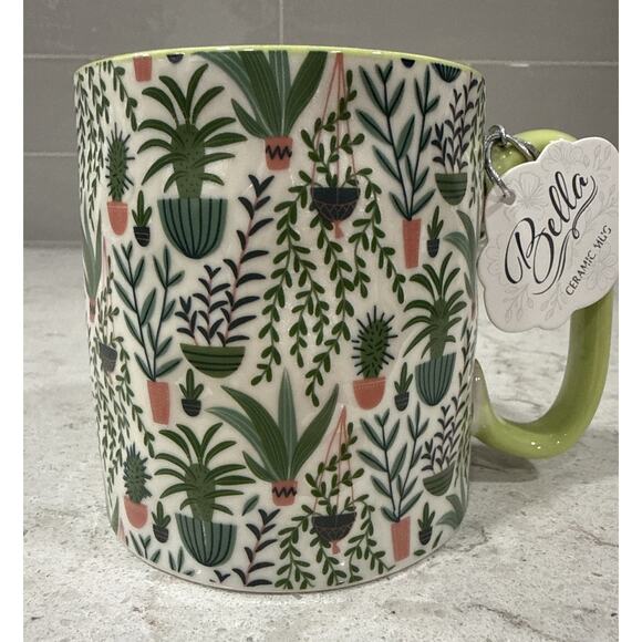 10 Strawberry Street Other - CACTUS PLANTS 10 Strawberry Street Bella Mug GREEN Wild Floral